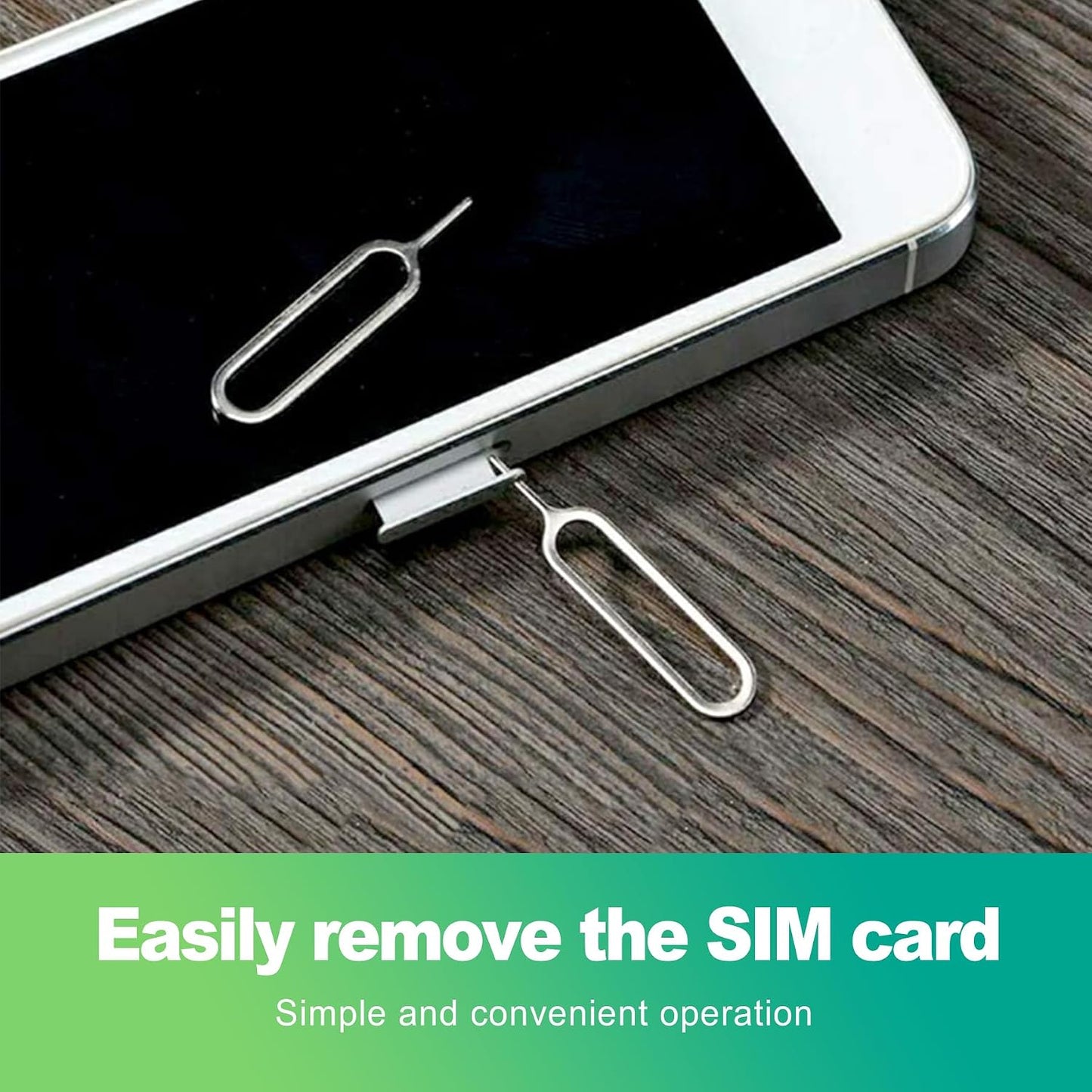 16PCS slaixiu All-in-One SIM/SD Card Ejector Kit - Replacement for iPhone, iPad, Samsung, Android Devices, Universal