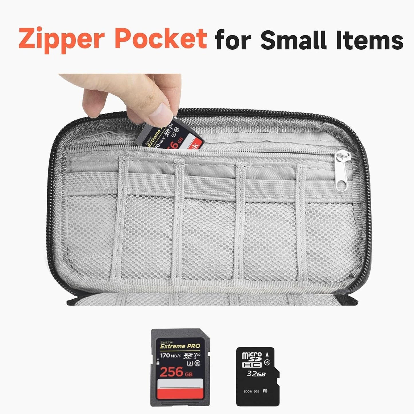 Zealearn 30 USB Flash Drive Case with Labels, Gifts for Men, USBs Case Organizer Holds Pcs, USBs Storage Cases, USB
