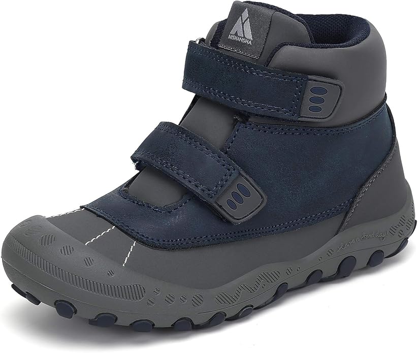 Mishansha Kids Hiking Boots Toddler Girls Boys Hiking Shoes Water-Resistant Anti-Collision Non-Slip Athletic Outdoor Trekking Boots
