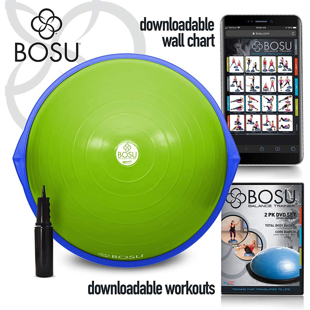 Bosu Balance Trainer, 65cm "The Original" - Lime Green/Blue