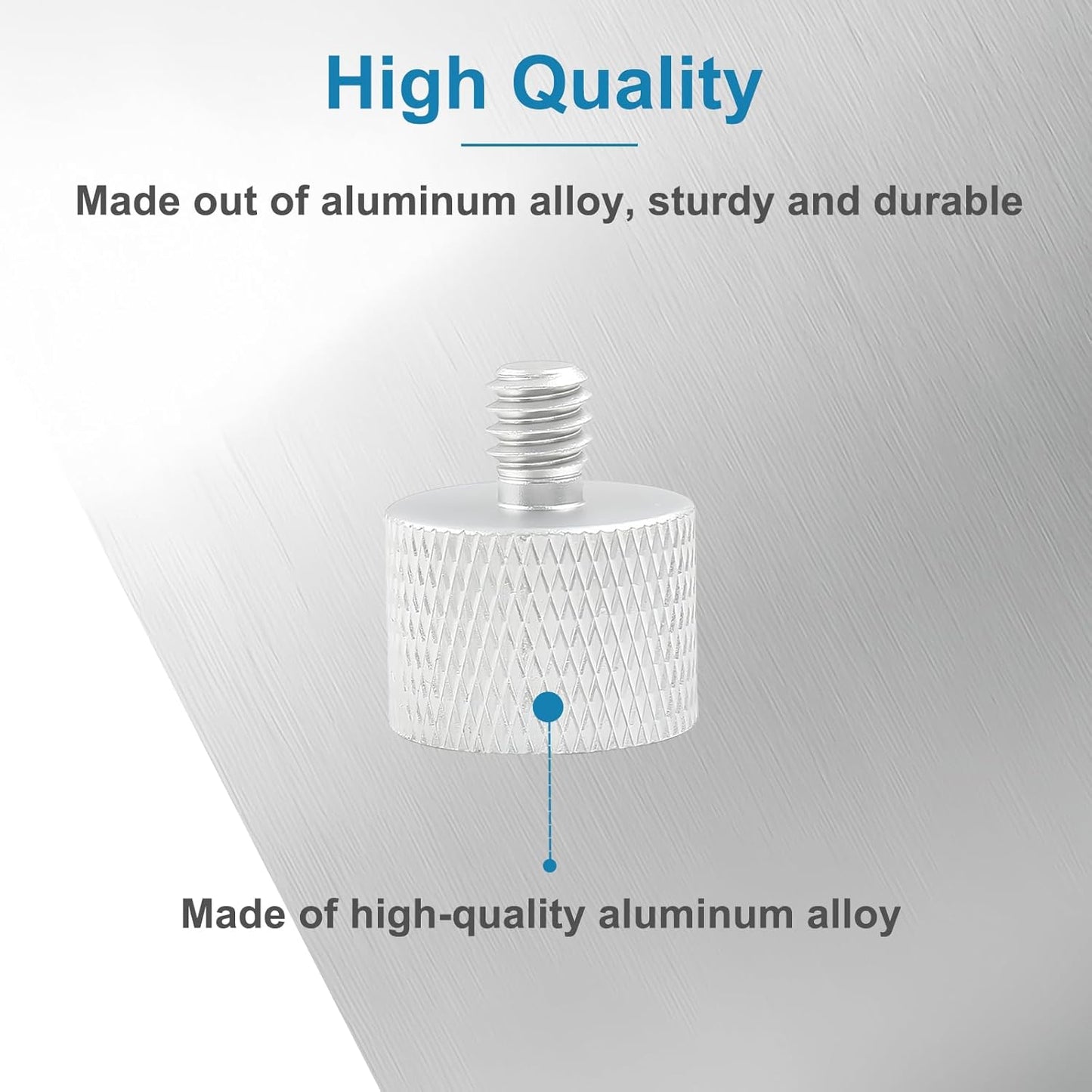 5/8" 1/4" Mic Stand Adapter Female to Male, Microphone Screw Adapter, Thread Conversion Connector for Microphone Mount