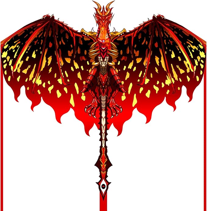 Mint's Colorful Life Dragon Kite for Kids & Adults, Easy to Fly Best Beach Kites for Beginners, 300ft Kite String Included