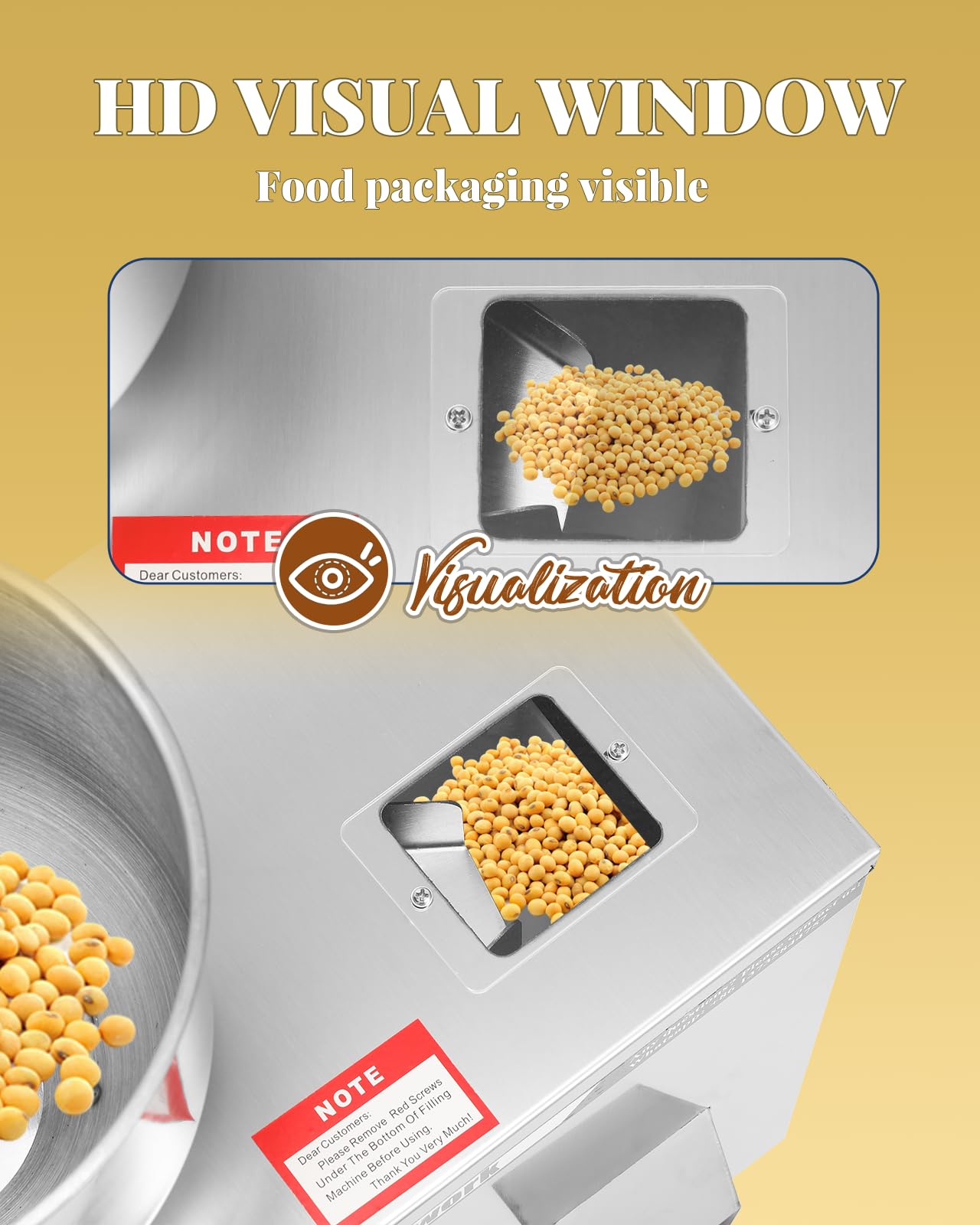Hanchen Powder Filling Machine 1-50g Particle Weighing Filling Machine Automatic Powder Filling Filler for Tea granules Seeds Grains Powder Glitters with Foot Pedal 110v