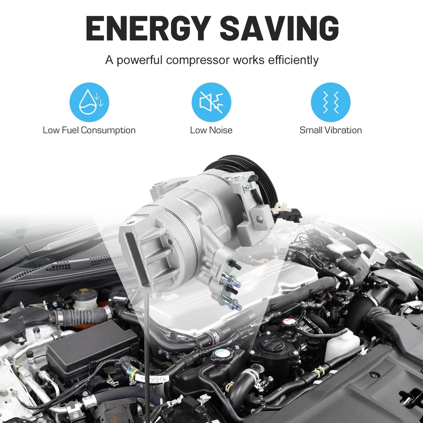 New AC Air Condition Compressor with Clutch for Ford F-150 3.5L 3.7L 2011-2014, for Ford Expedition 2015-2017,for Lincoln Navigator 2015-2017