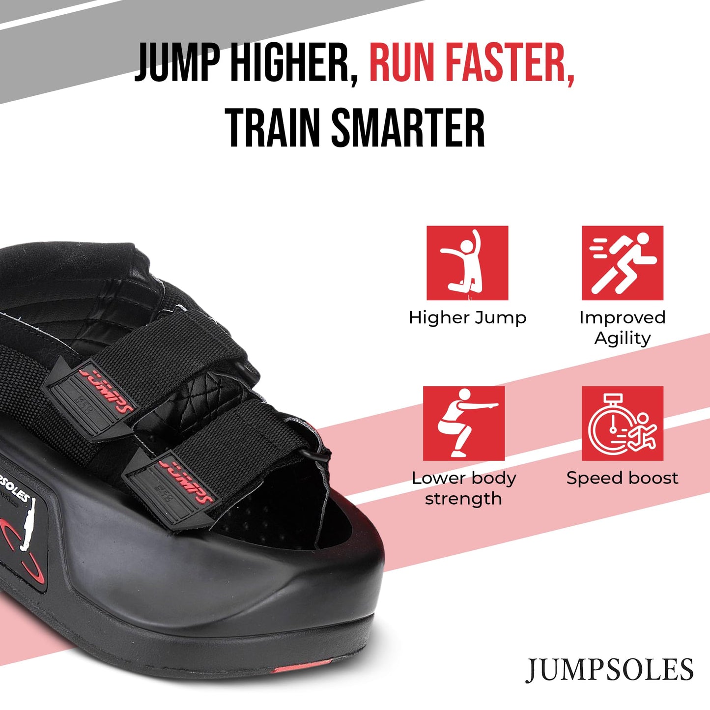 Jump Training System – Vertical Leap Speed & Agility Trainer Improves Foot & Ankle Strength Jump Shoes for Achilles & Plantar Fasciitis Relief – Medium Sizes 8-9.5