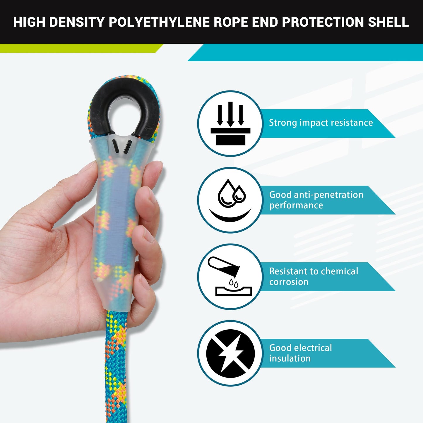 Flip Line Kit 11FT Polyester Lanyard Kit with Triple Lock Carabiner Adjuster, Steel Swivel Snap, Adjustable Positioning Rope for Fall Protection, Arborist, Tree Climbers