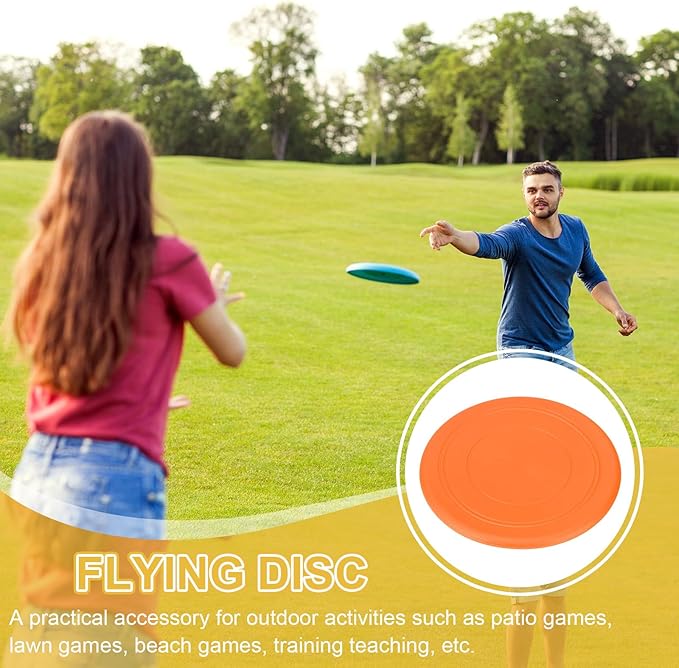PATIKIL Flying Disc Soft Silicone Colorful Flying Disk Flyer for Outdoor Sports Lawn