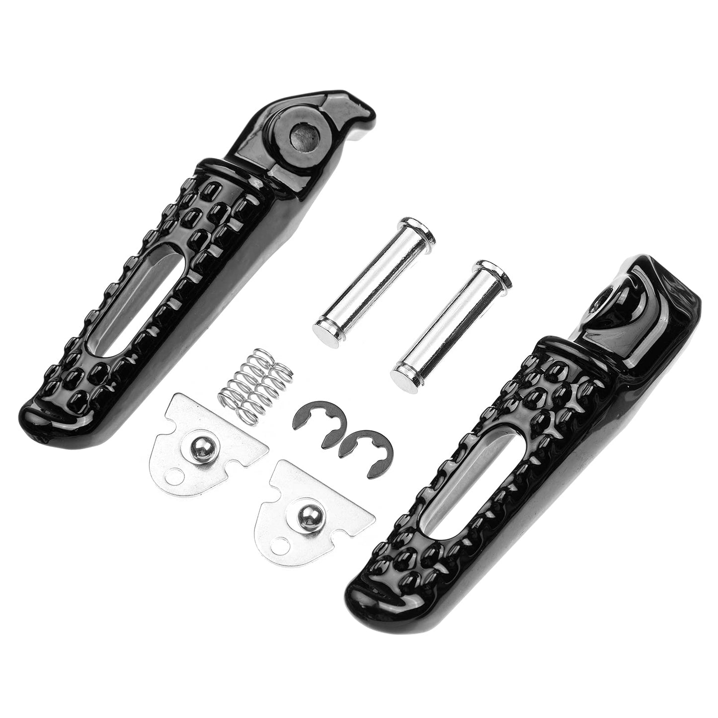 VPZMT Rear Foot Pegs Footrests Pedal for Honda 2003-2023 CBR 600RR, 2004-2016 CBR1000RR (Rear-Black)