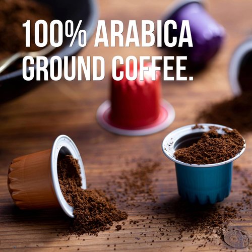 Jewel Coffee Specialty Coffee Pods - El Salvador Single Origin, 100% Arabica Coffee, Intensity 7, Medium Roast, Compatible with Original Nespresso Machines, 100 Count (10 Boxes of 10 Espresso Pods)