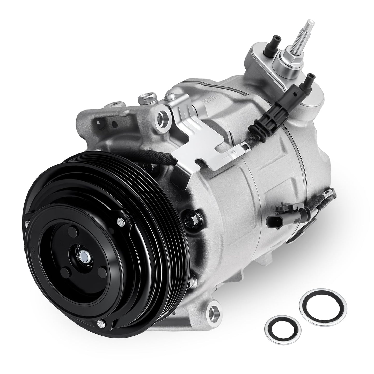 SYKRSS 198312 Air Conditioning A/C Compressor with Clutch Compatible with Chevrolet Equinox 2012-2015 2.4L L4, Compatible with GMC Terrain 2012-2015 2.4L L4