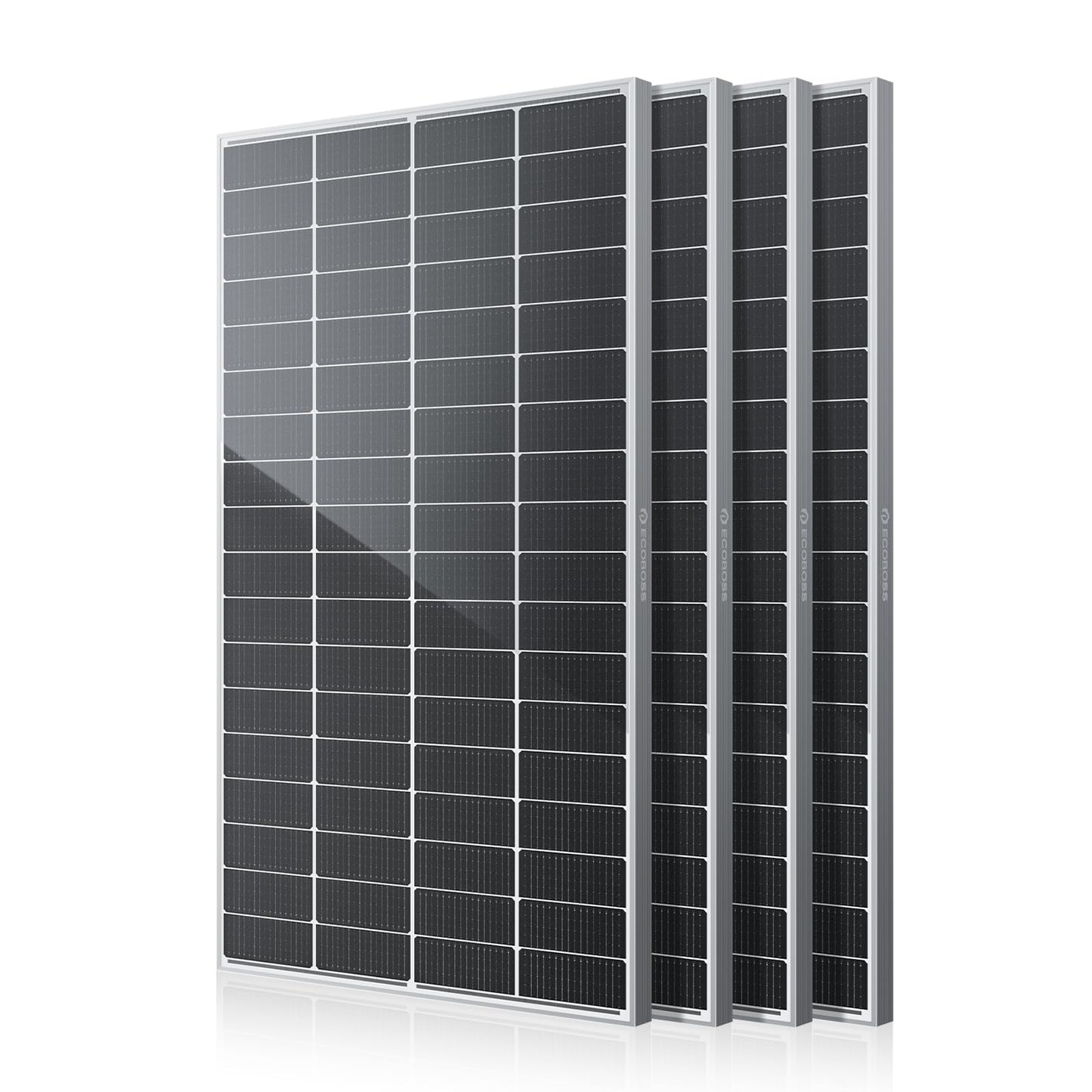 8000 Watt Solar Panels, 200W Solar Panel 4Pack, 12V 16BB N-Type Monocrystalline 25.6% High Efficiency, Grade A+ Cells IP68 Waterproof, for RV, Van, Marine, Rooftop, Farm Off-Grid Power Systems