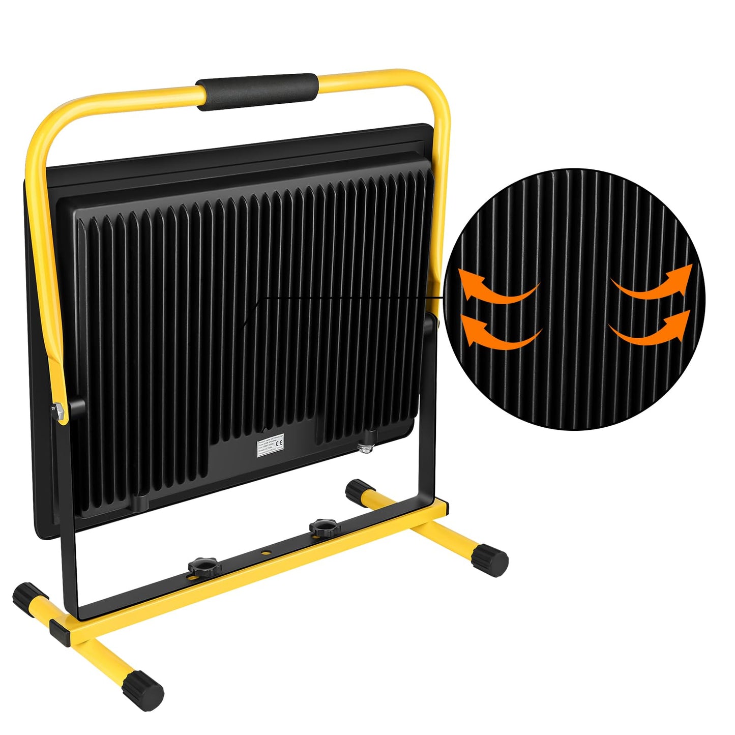 Gopretty 300W LED Work Light, 30000LM Super Bright Flood Light, IP66 Waterproof, 16ft/5m Cord with Plug & Switch, 6500K, Adjustable for Workshop, Garage, Construction Site