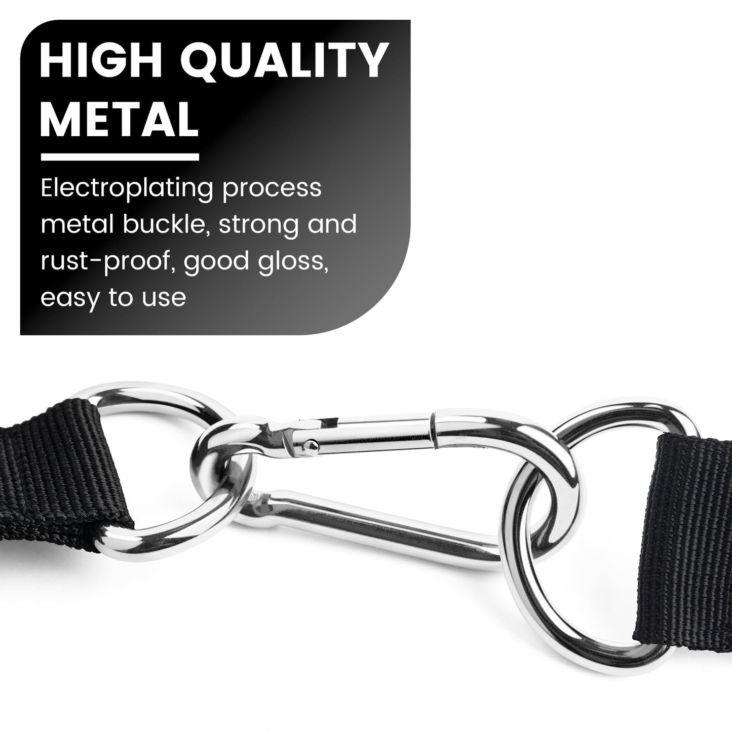 Ultra Heavy Duty Exercise Handles, Cable Handles Gym Equipment Attachment, Double D-Ring Grips, Encrypted Webbing, Design Non-Slip Comfort Grips
