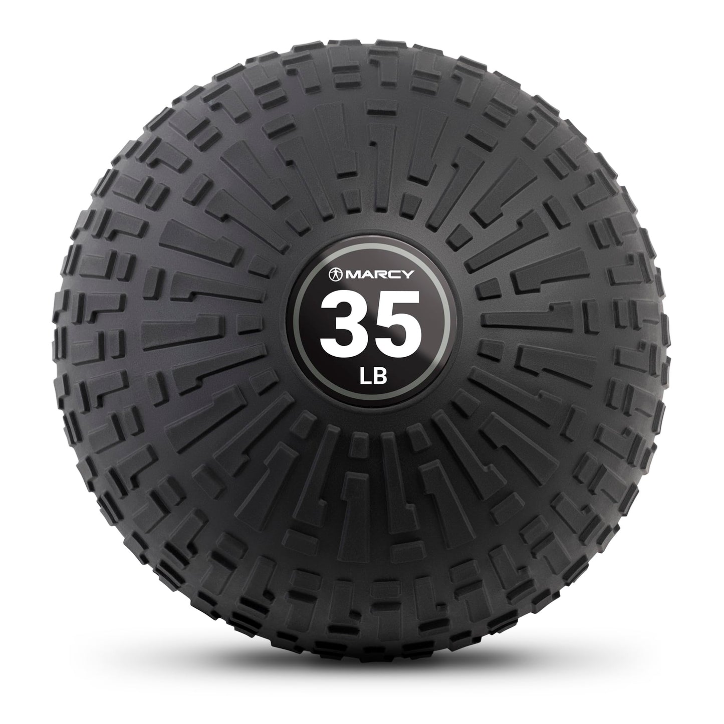 Marcy 35 lb Slam Ball Dead Weight, Sand-Filled Medicine Ball with Durable PVC Shell & Textured Grip – Non-Bounce Workout Ball for Slams, Tosses, Core & Full Body Training MCSB-035