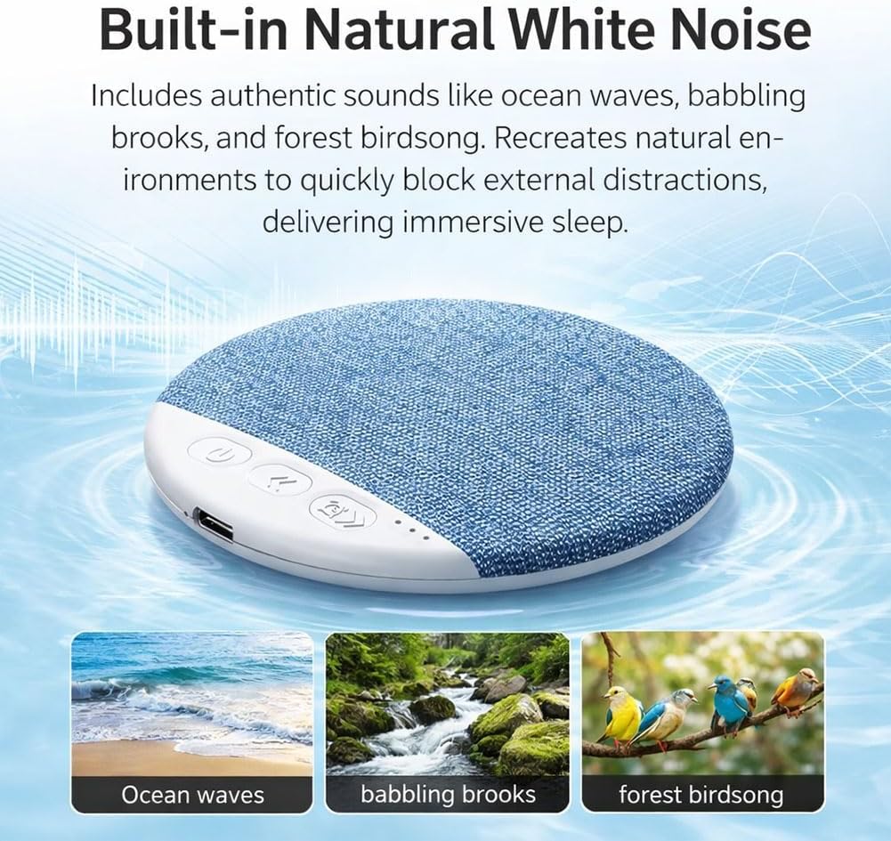 Scabre S1 2026 2PCS) Under Pillow Speaker, Ultra Thin Bluetooth Pillow Speaker for Sleeping, Wireless Hi-Fi Pillow