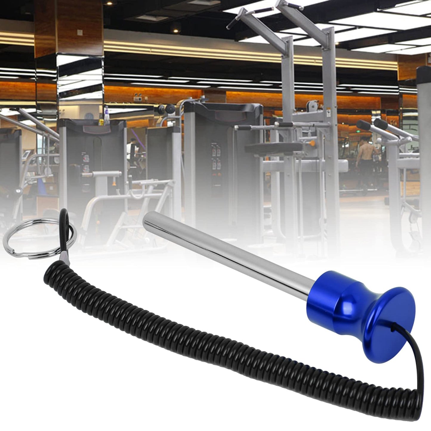 Watris Veiyi Weight Stack Pin, Magnetic Weight Pin, Automatic Drop Set Pins Gym, Weight Machine Pin with Pull Rope, Strength Training Equipment Replacement Weight Pins for Weight Stack Machine