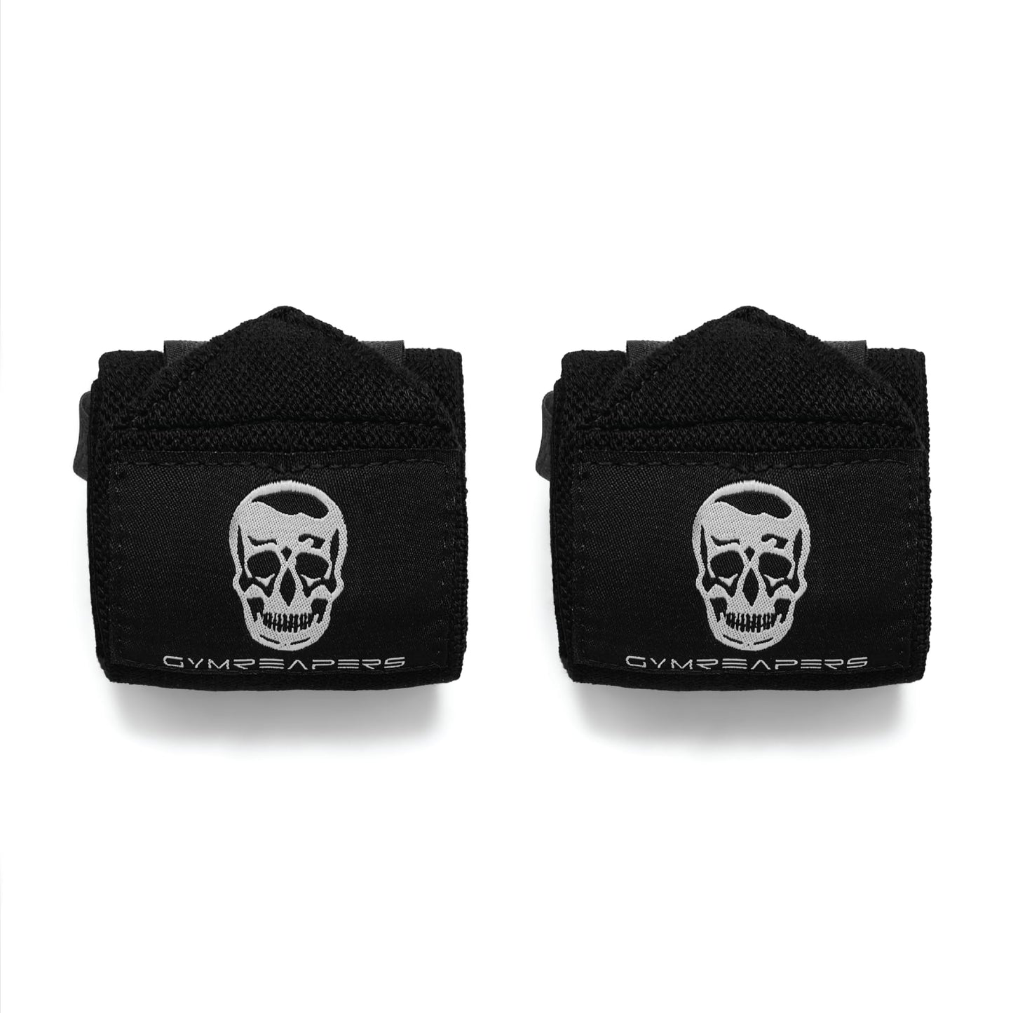 Gymreapers Weightlifting Wrist Wraps (Competition Grade) 18" Professional Quality Wrist Support with Heavy Duty Thumb Loop - Best Wrap for Powerlifting, Strength Training, Bodybuilding(Black,18")