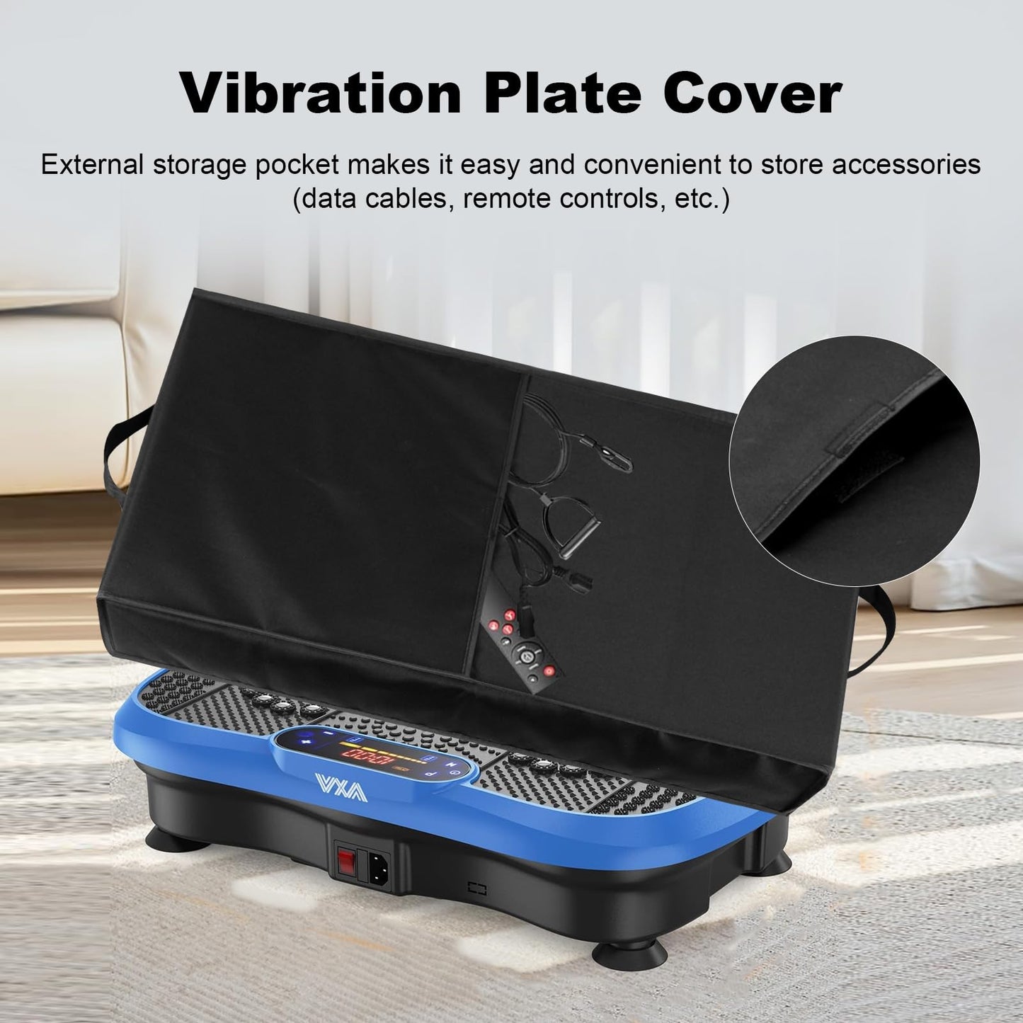 Vibration Plate Dust Cover Lid Heavy Duty Waterproof Dustproof Nylon Protective Cover Case for AXV/for SoftGym Vibration Plate Weight Loss Machine Exercise Machine /Vibration Platform Machines