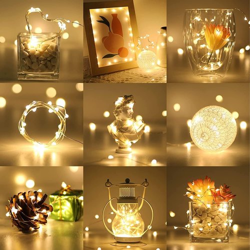 Lighting EVER Fairy Lights - 20 LED Battery Operated Mini String Lights for Crafts & Decor | 8 Pack