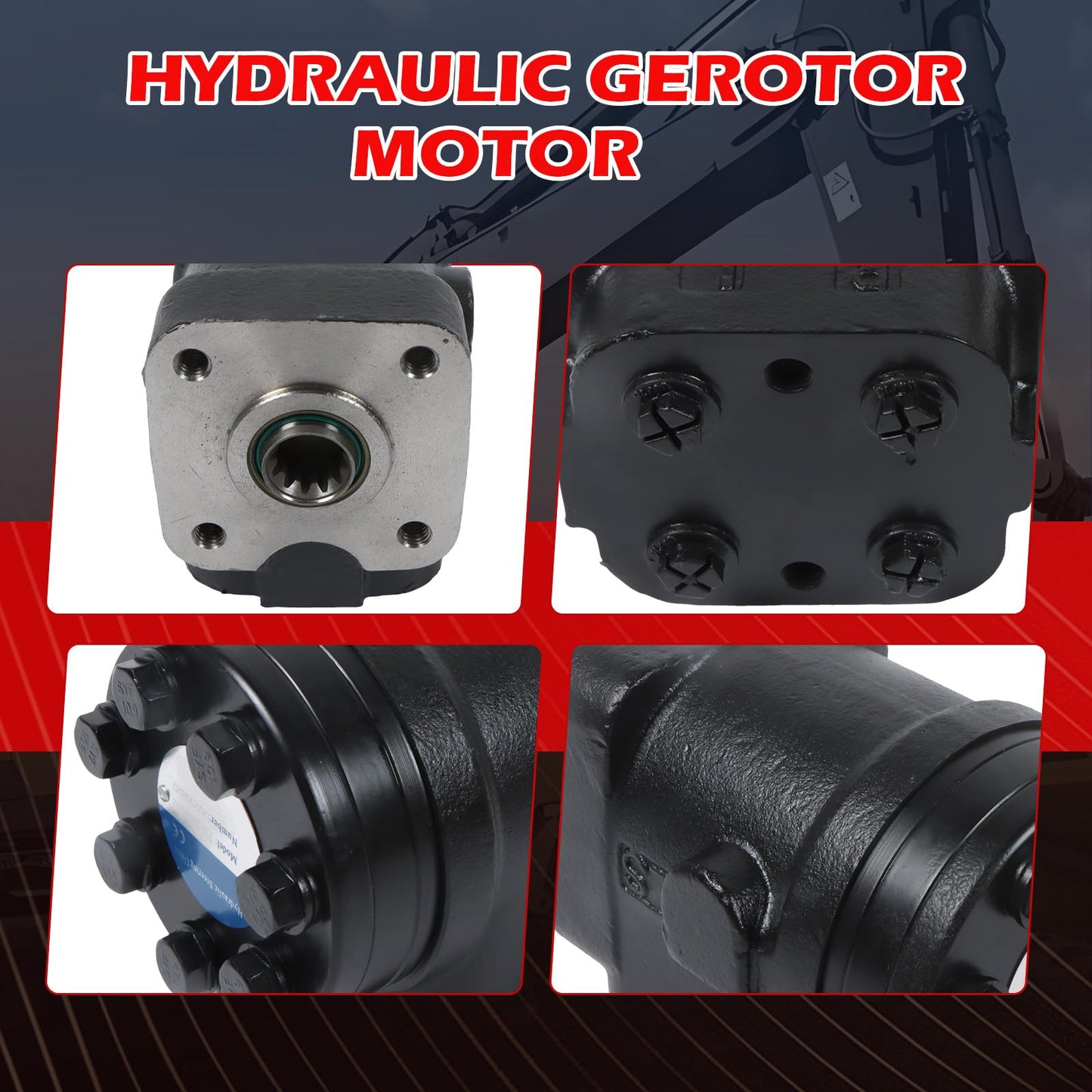 Zachager 211-1001-002 211-1001 Hydraulic Motor Steering Valve Direct Replacement for Eaton Char-Lynn 3 6 12 Series Cast Iron High Torque 3 gpm Max Flow 5625-18 UNF Ports 4.57 cu.in./min