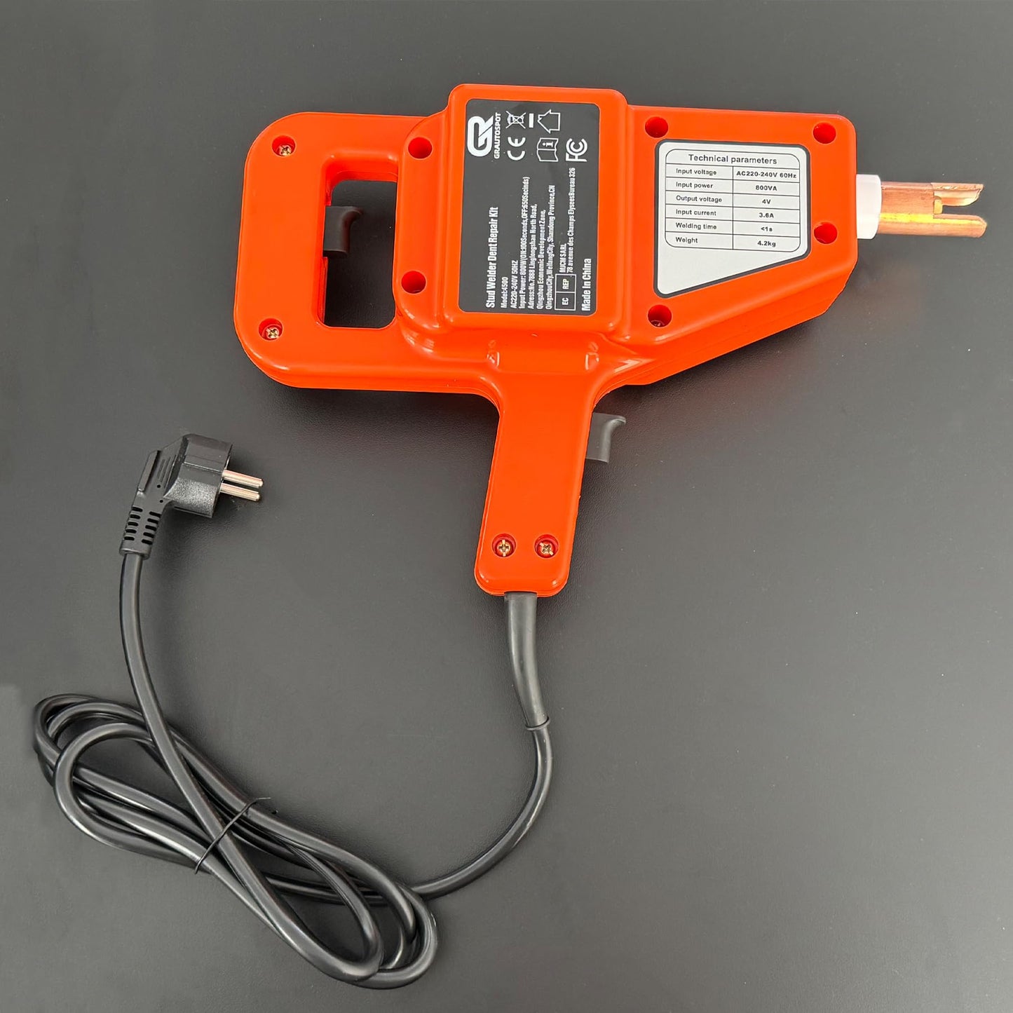 Stud Welder Kit, Stud Welder Dent Repair Kit, 800VA Spot Welder Stud, 110V Welder Stud Kit, Spot Welder Machine，Stud Gun Dent Puller Kit with Complete Accessories (4500-1)