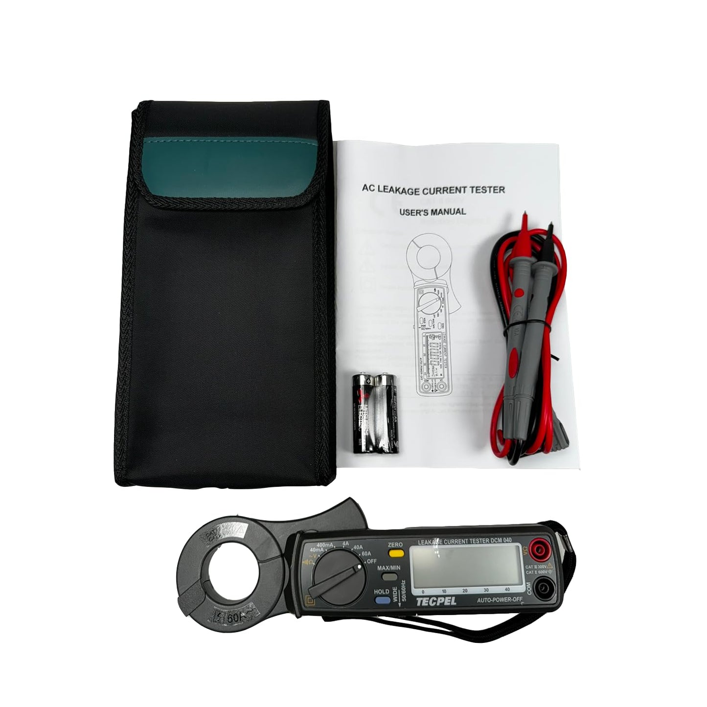 TECPEL DCM-040 AC Leakage Clamp Meter 10 μA high Resolution on 40mA Range