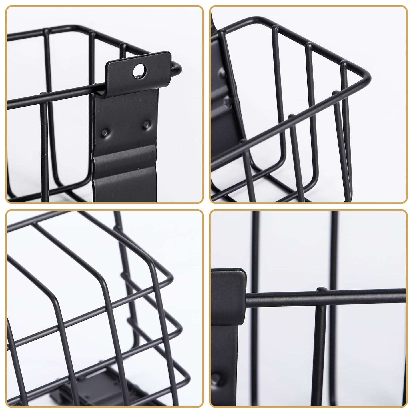 MENEONE Heavy-Duty Slatwall Baskets and Hooks - Slatwall Accessories for Standard Slatwall Panels | Ideal for Organizing Garages and Workshops