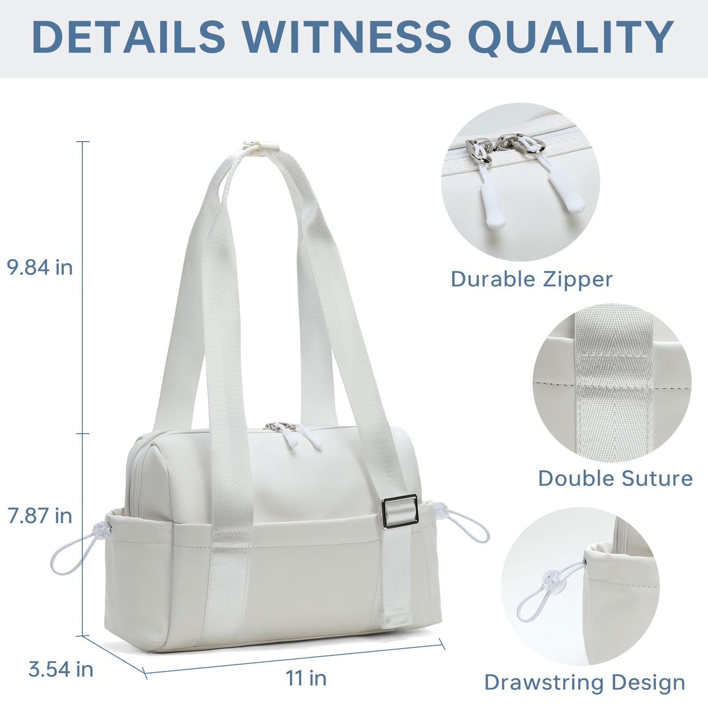 Mini Gym Bag for Women, Lightweight Small Duffel Bag with Wet Compartment Waterproof Carry On Bag Weekender Overnight Bag for Women Sport Travel Workout