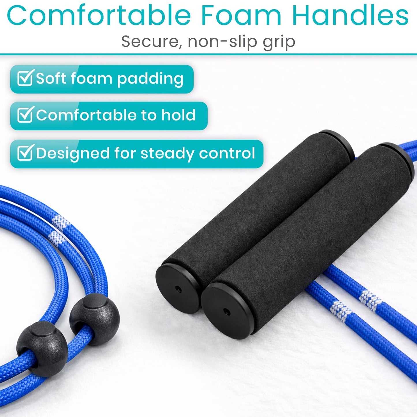 Vive Shoulder Pulley for Physical Therapy - Rotator Cuff Pain Pulley System - Over Door Rehab Exerciser - with Durable Metal Pulley & Comfortable Padded Handles