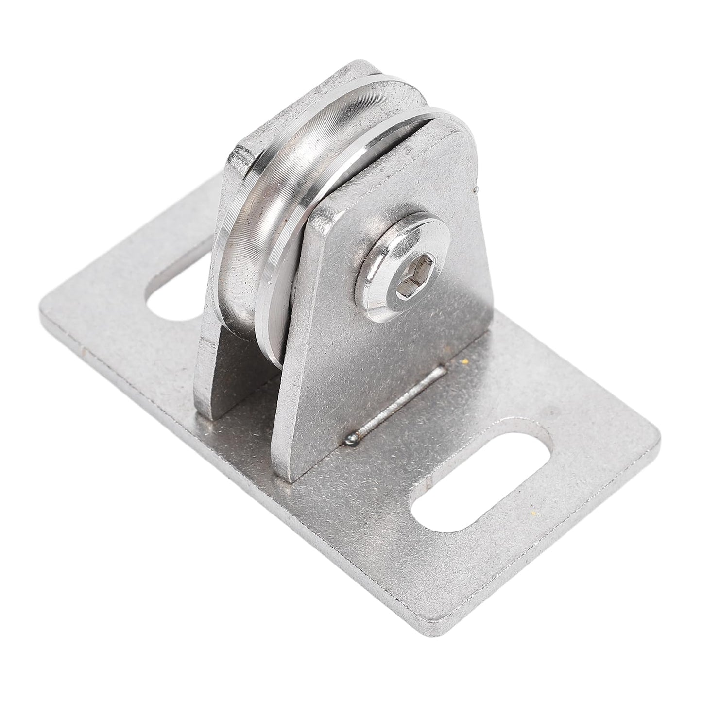 Fixed Pulley Single Silent Dual Bearings Carbon Steel 330lb Load Bearing Wall Mounted Lifting Pulley Block for DIY Gym Accessory and Home Fitness