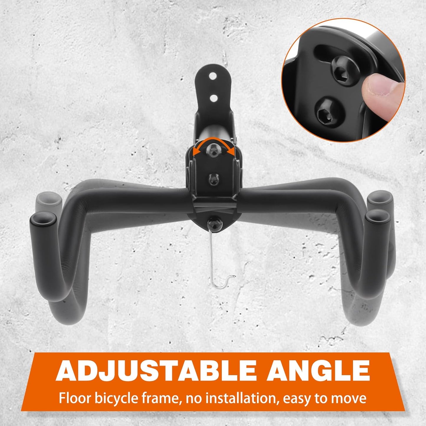 Skiennix Bike Rack - Durable Wall Mount Bicycle Storage Hanger | 2-Pack for Indoor Use
