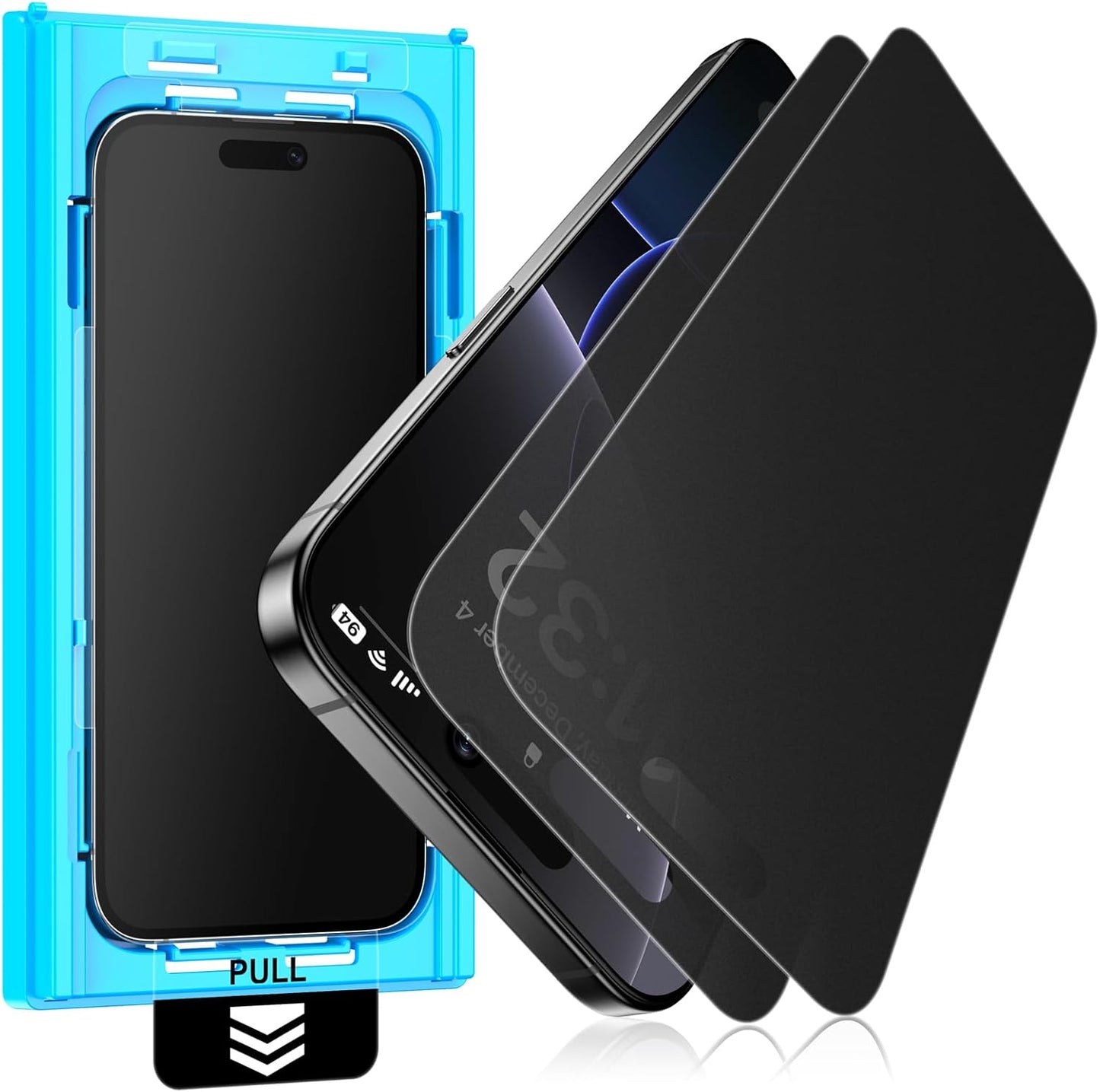 2 Pack 15 6.7-inch Mothca Matte Privacy Screen Protector for iPhone Pro Max [Auto Fit Box Dust-Free] Anti Spy