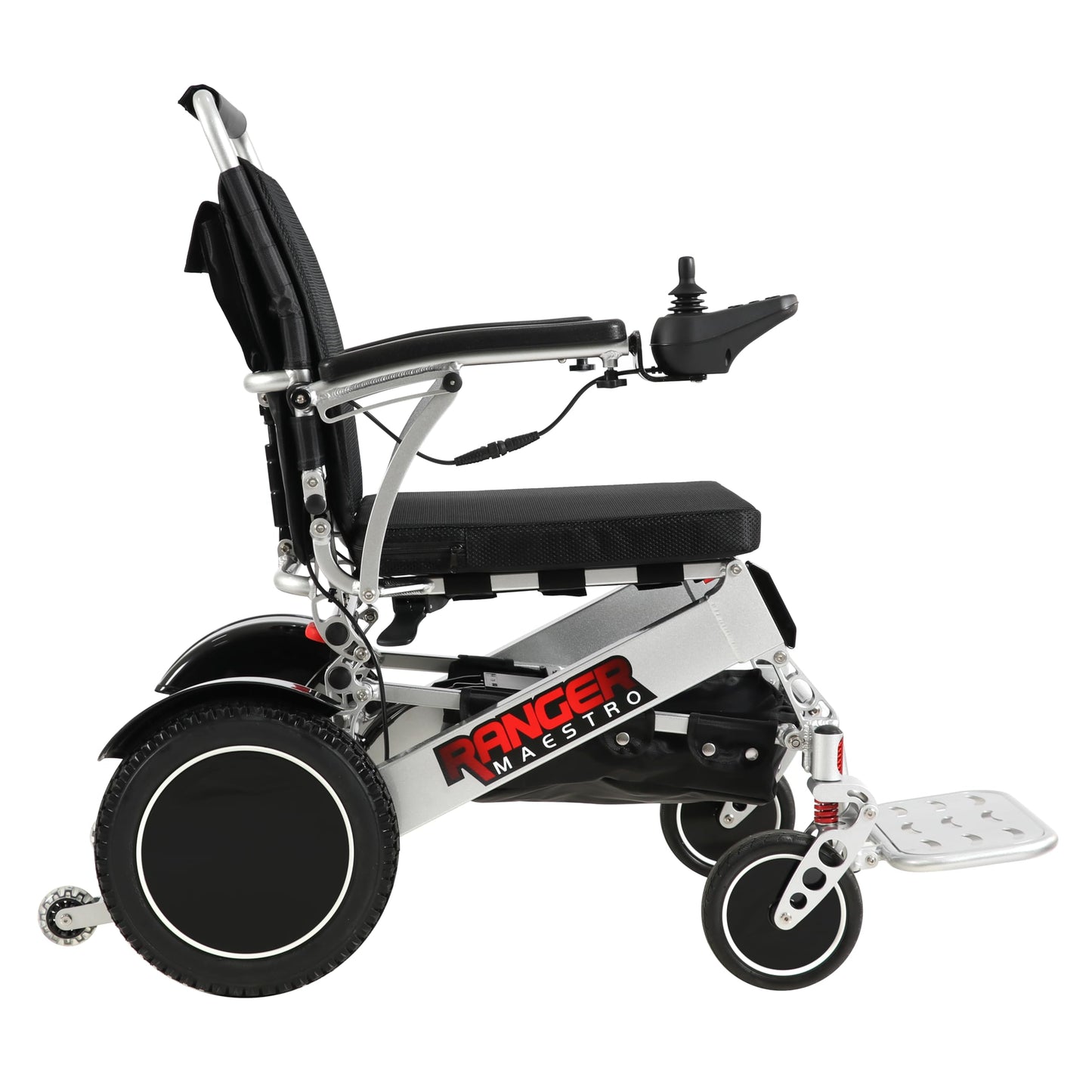 Porto Mobility Ranger Maestro Reclining Lightweight High-End Folding Electric Wheelchair, Weatherproof, Dual Batteries, Dual Posi-Traction Motors, All Terrain Power Wheelchair