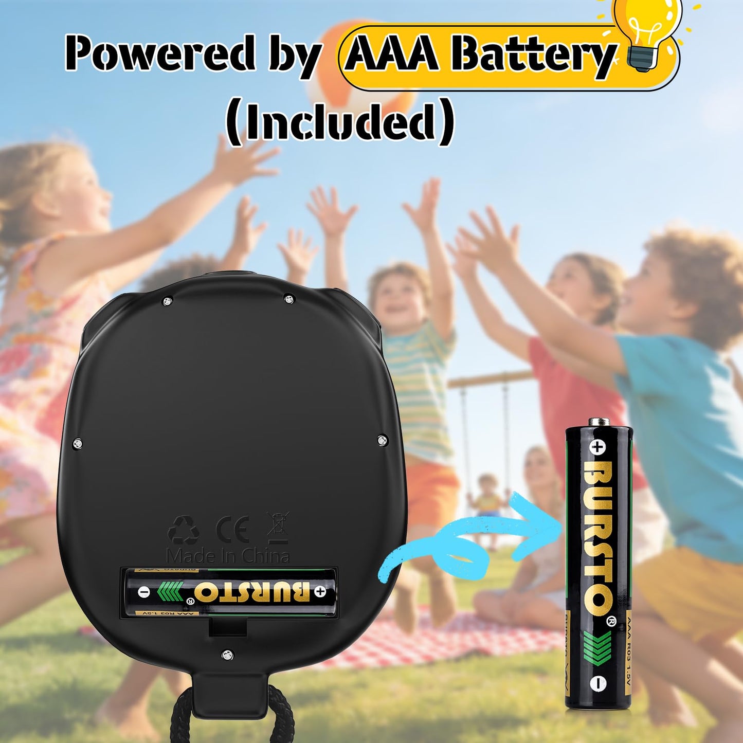 FCXJTU Simple Stopwatch Timer, Single Lap Stopwatch Countdown Timer, No Hourly Beep, On/Off, AAA Battery(Included), Large Display, Easy to Use, Ideal for Kids Coaches Black