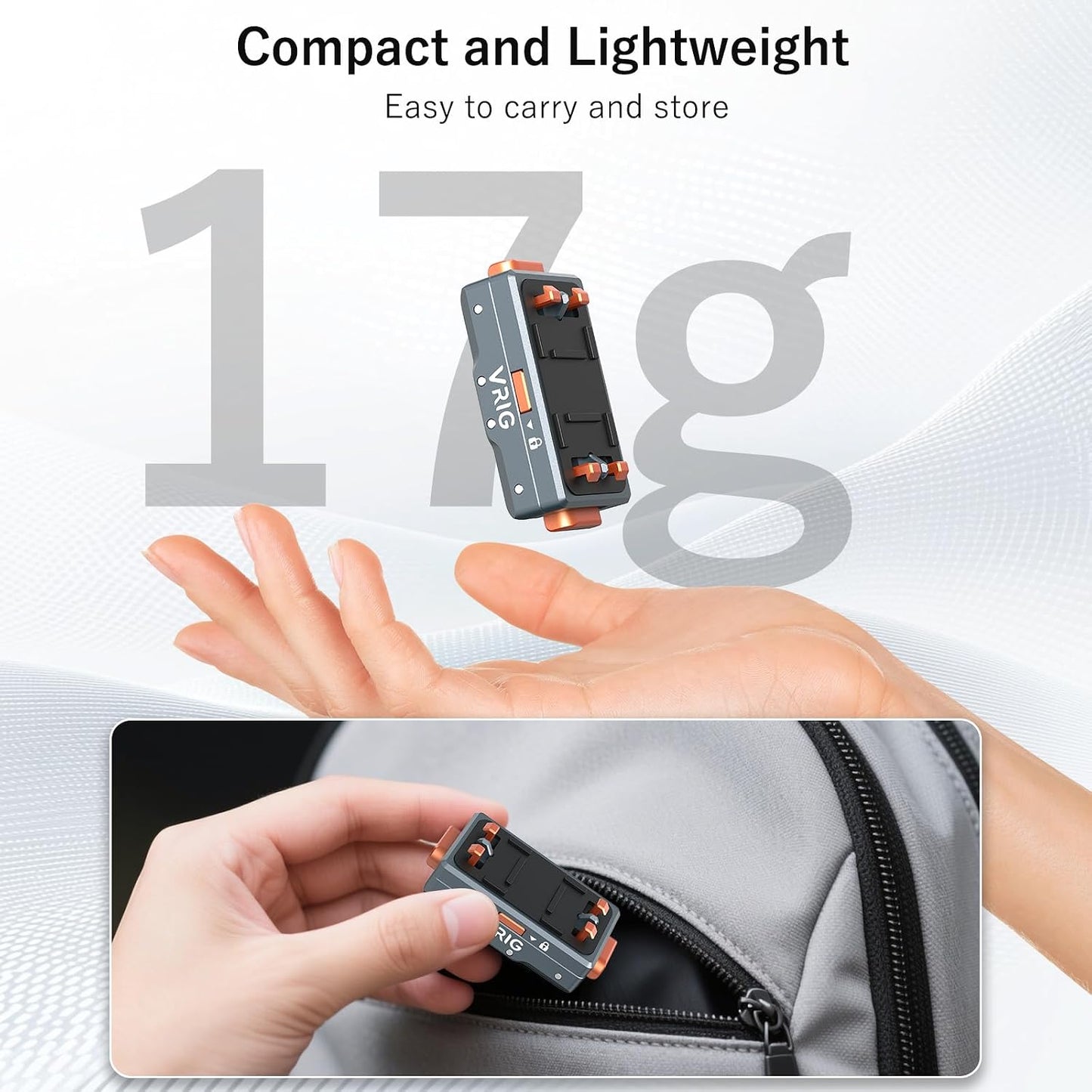 2.0, 360 X5/ X4 2/ 1/4 2-Prong AC-64 VRIG Safety Lock Quick Release Mount Aluminum Alloy Magnetic Base for Insta