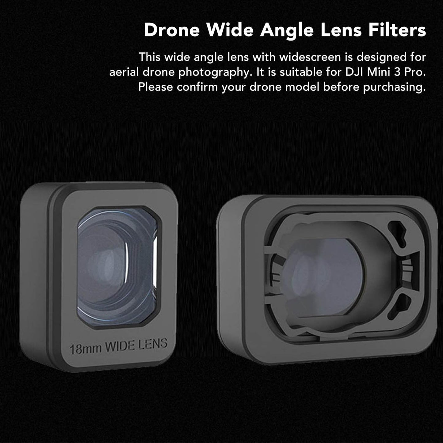 ASHATA 3 25% for Mini Pro Wide Angle Lens - Increased Field of View - HD Picture Quality - Quick Installation