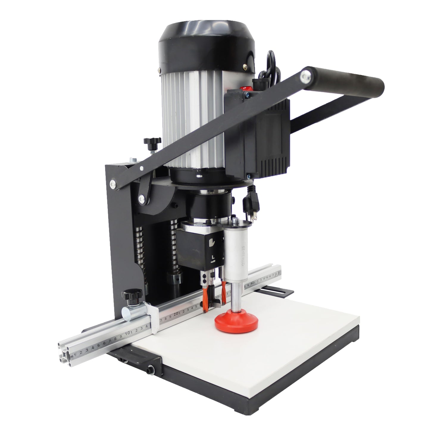 TECHTONGDA Electric Hinge Drilling Machine Portable Puncher Hand-Held Drilling Equipment Woodworking Hole Drilling, Depth 0-40mm 45-9.5