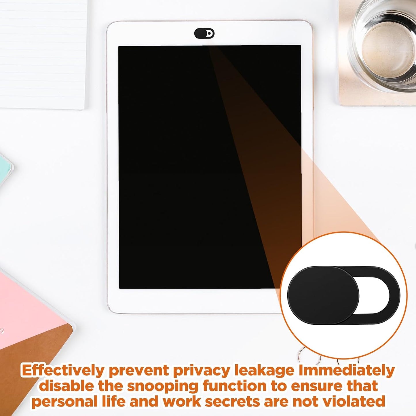FNANJWQ 64Pcs Webcam Cover, Ultra Thin Laptop Camera Cover Slide for Laptop/Cell Phone/PC/Tablet PC Accessories Camera