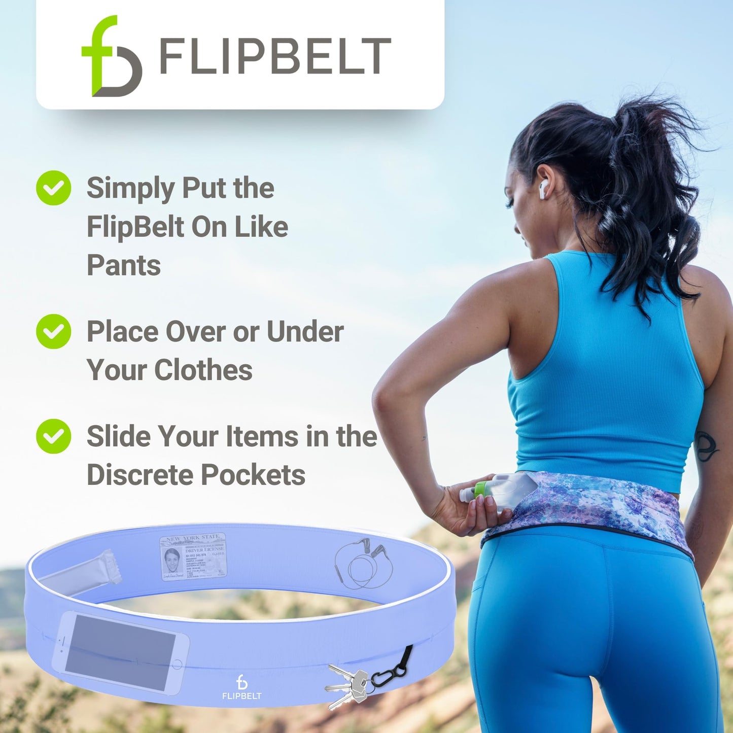 FlipBelt Classic - Periwinkle - S