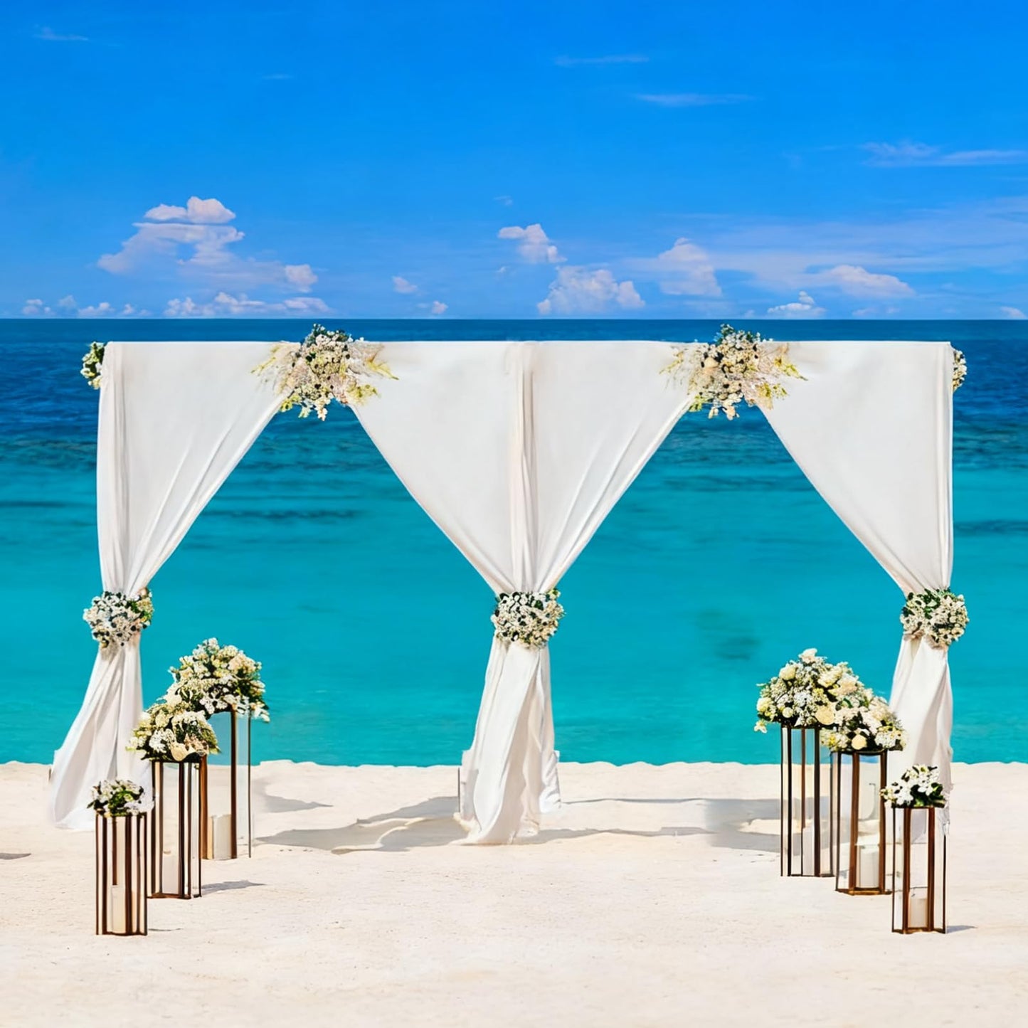 GLOSHOOTING Heavy Duty Backdrop Stand 10x20ft, Pipe and Drape Backdrop Stand Kit, Adjustable Metal Frame, Background Stand Backdrop for Wedding Birthday Party Decorations-Black