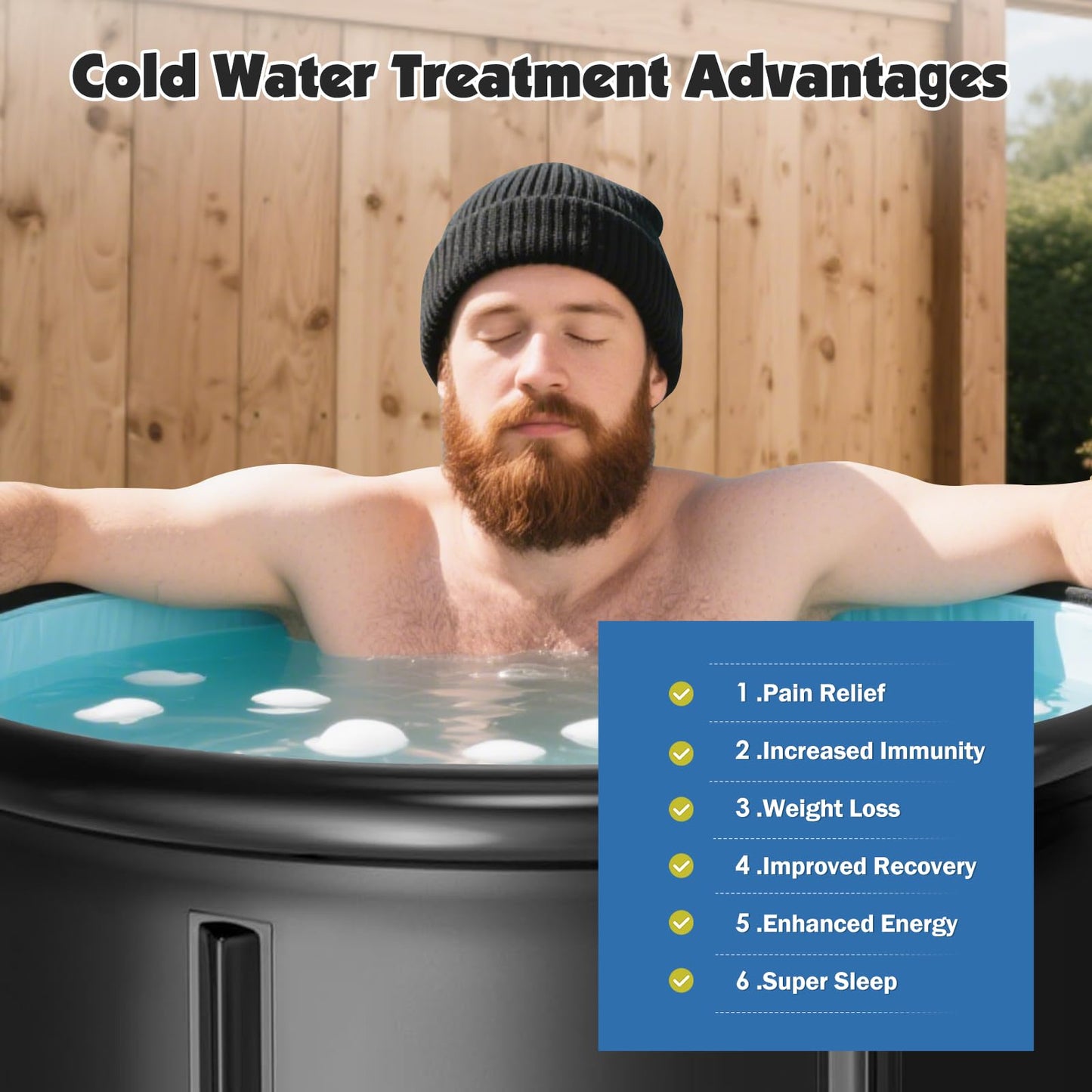 Ice Bath Tub Cover, 3 Layers Insulation and Silver UV Heat Reflective Cold Plunge Tub Cover, Zip Up All Weather Protection Ice Pod Cover, 32.5''D x 9''H