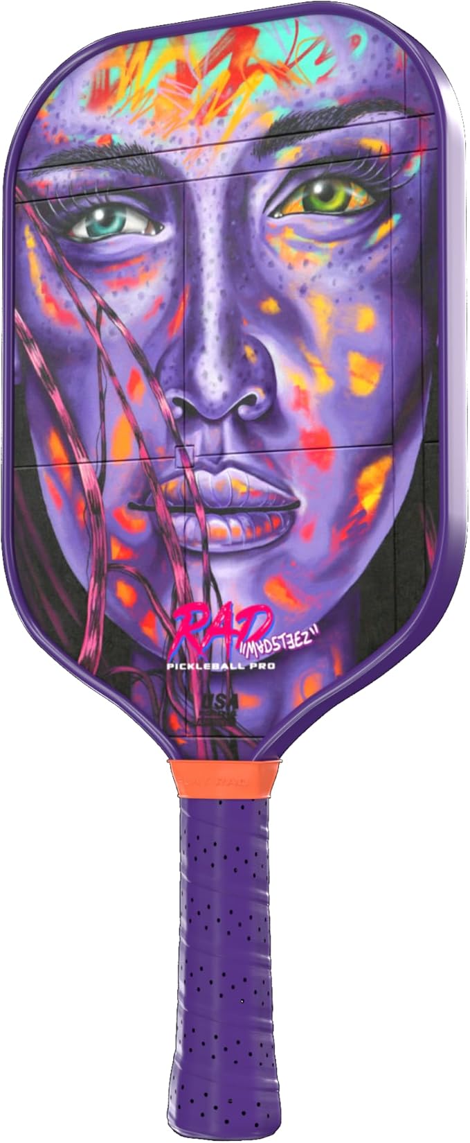 RAD Pro Pickleball Paddle Set – USAPA Approved – T700 Carbon Fiber Surface & 16mm Full-Cell Polypropylene Honeycomb Core for Power & Control – Includes Outdoor Pickleballs & Tote Bag