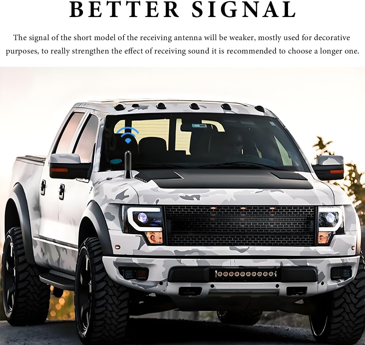 FSTURIOS 1.37" Car Short Antenna, Stubby Aluminum Radio Antenna Replacement with Screws Gaskets, Vehicle Roof Carbon