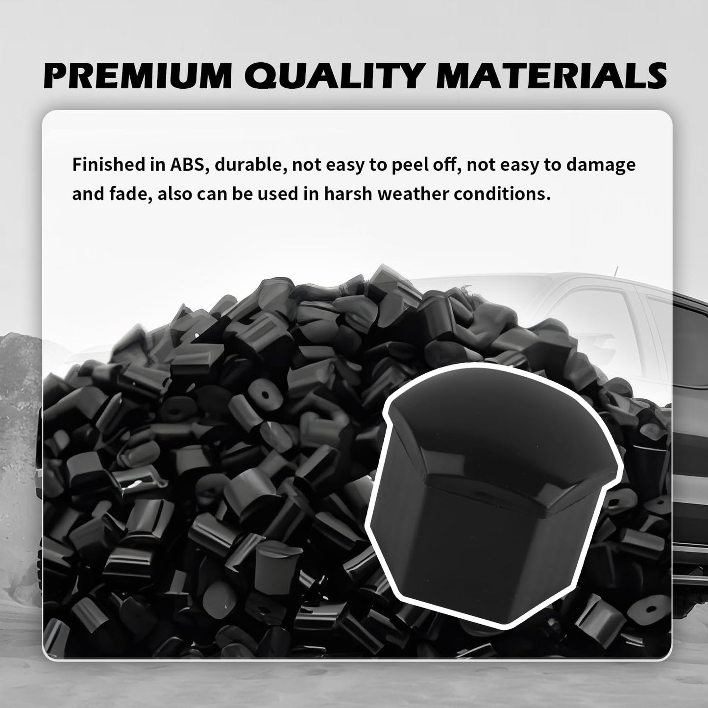 20PCS 21mm Lug Nut Covers with Disassembly Tool,Hex Lugnut Covers for Protecting & Decorating Wheel Bolts,Rust-Resistant Car Accessories Lug Nut Caps for Cars SUVs (21mm)