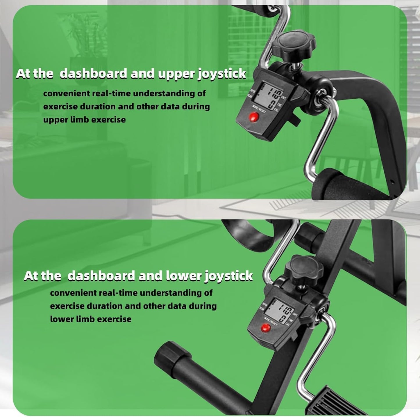 Pedal Exerciser Bike for Seniors Hand Arm Leg and Knee Stroke Recovery Equipment for Seniors fit for Full Body Great Gift for Elderly RehabWorkout (Pedal Exerciser Bike)