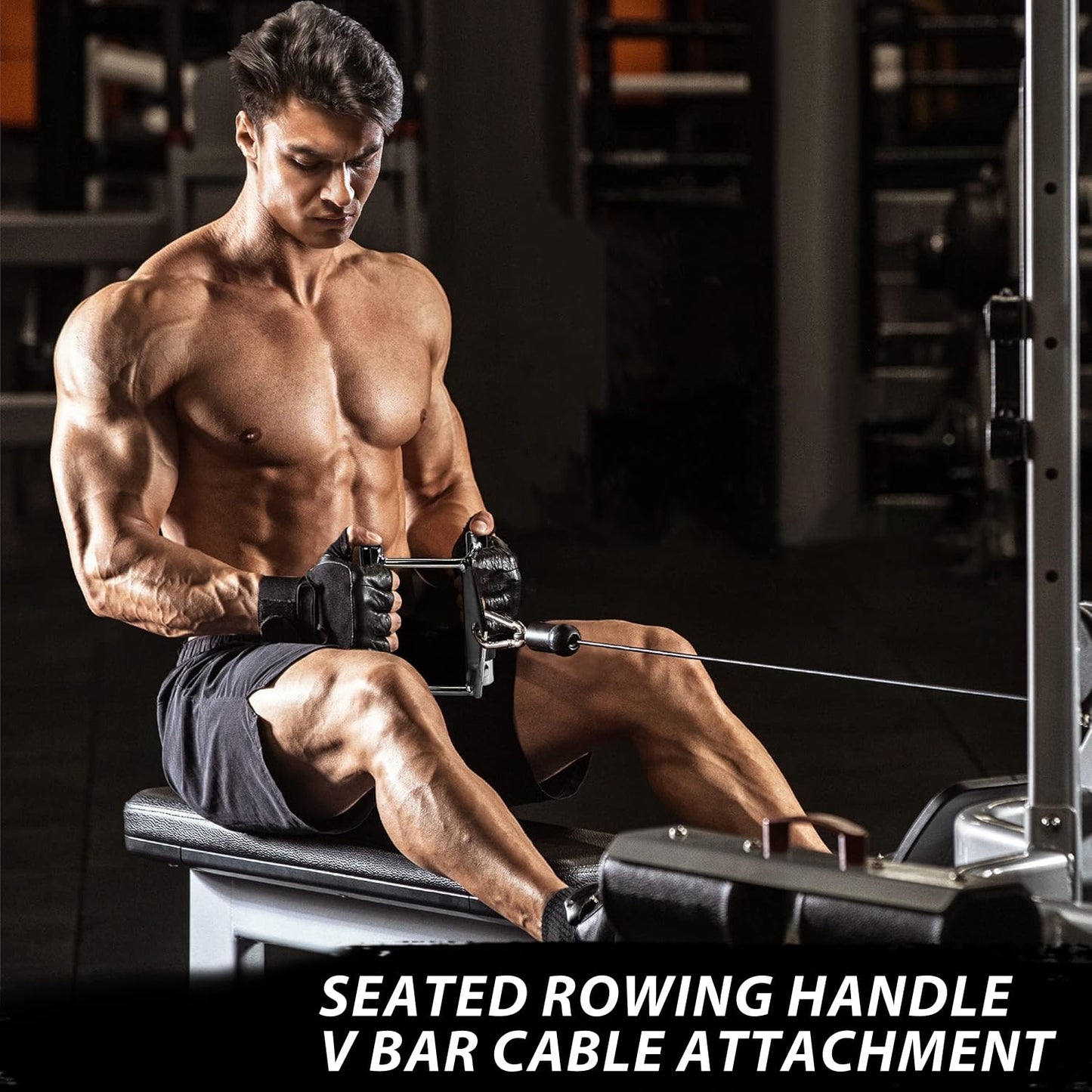 WNOEY LAT Pulldown Attachments, Cable Machine Attachment Gym Accessories, Cable Attachments for Gym, Home Gym Accessories