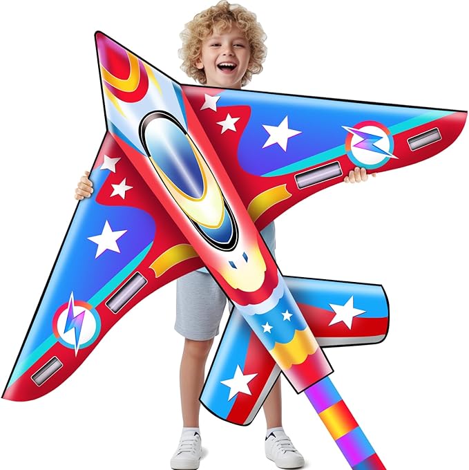 Xida Kites for Kids Ages 4-8, Large Kite for Adults, Easy to Fly Beach Kites with Handle and String,Perfect for Beginners,Beach,and Outdoor Flying Fun