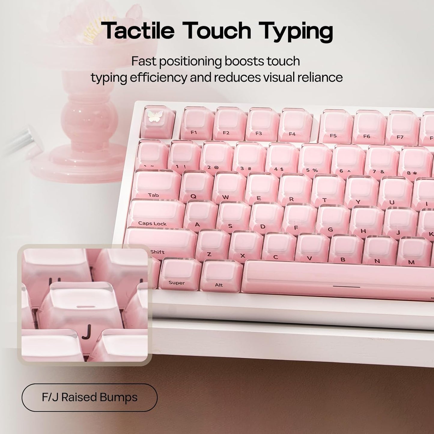 EPOMAKER Set 123 61/68/84/87/98/100/104-Key Lusterfly Jelly Keycaps - Keys Double-Shot Laser Engraved, MDA Profile