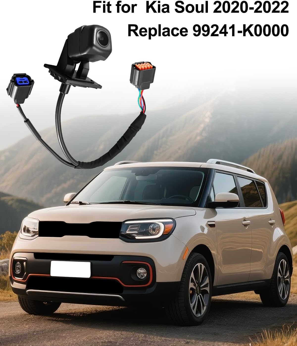 QNHEAY 2020 2021 2022, Rear View Backup Camera Parking Assist Camera Fit for Kia Soul Backup Parking Camera Recorder