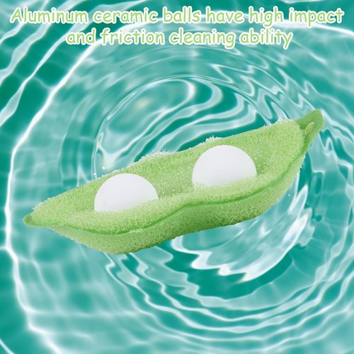 Mabor Magic Beans Bottle Cleaner - 6Pcs Reusable Sponge Brushes for Small Mouth Bottles